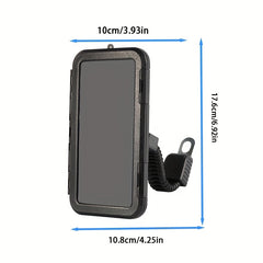 360 Adjustable Motorcycle Phone Holder Waterproof with TPU Touch Screen