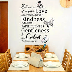 Fruit of the Holy Spirit Wall Decals Inspirational Bible Verse Stickers