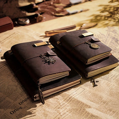 1pc Cowhide Diary Journal Sketchbook Planner TN Travel Notebook Cover