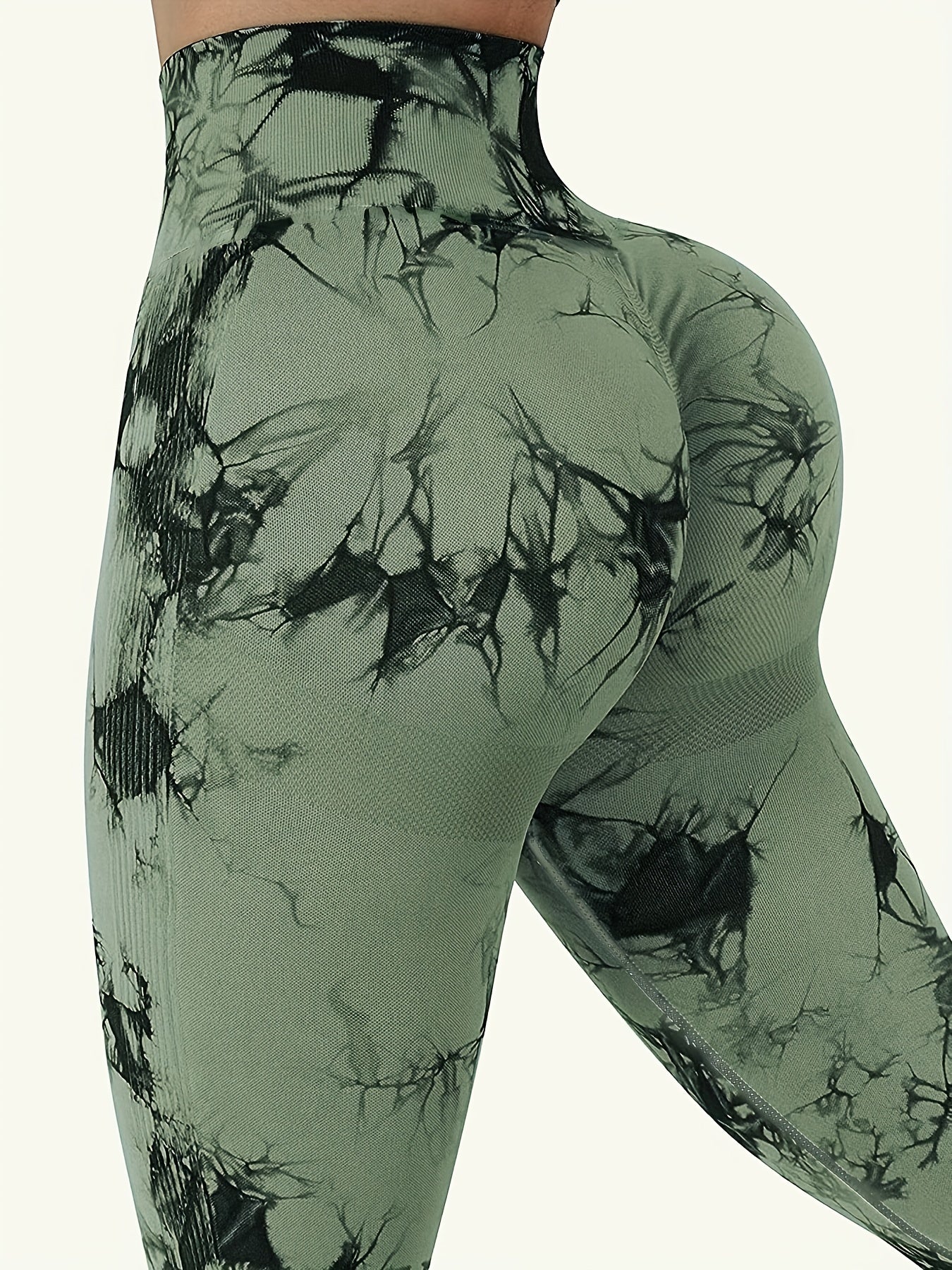 3pk Tie Dye High Waist Yoga Pants Scrunch Butt Leggings Women's Activewear