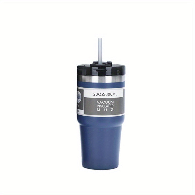 Stainless Steel Vacuum Flask with Straw Insulated Cup