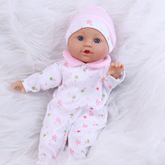 Realistic 33cm Reborn Baby Doll Soft Vinyl Body Newborn Pink