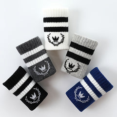 5 Pairs Boys Kids Breathable Crew Socks Spring Autumn