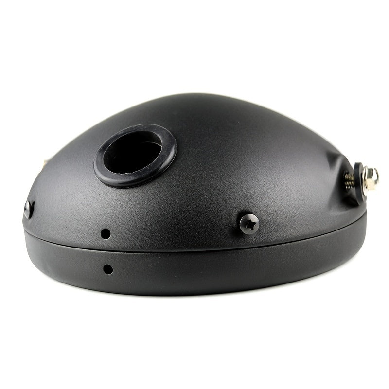 Motorcycle LED Headlight Housing Cover Bucket Round Headlamp Mount