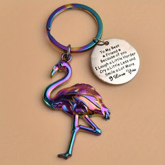 Colorful Flamingo Keychain For Men