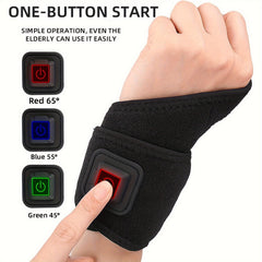 USB Heating Wrist Strap Velvet Lining 3 Level Adjustment