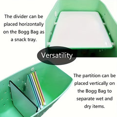 Portable Beach Bag Partition Plastic Reusable Storage Bag