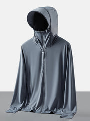 UPF50 UV Protection Sunscreen Jacket Men Women Thin Coat Outdoor