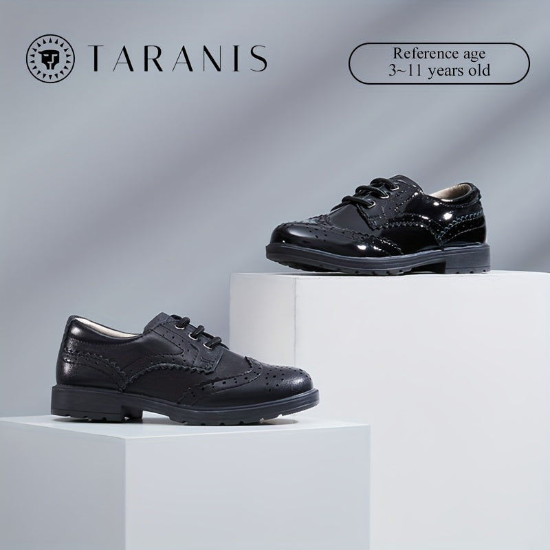 TARANIS Boys Classic Loafer Shoes Lightweight Comfortable Non Slip Flat Shoes