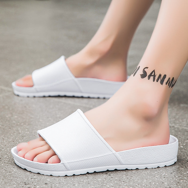 Men's Non Slip Slides Open Toe Shoes for Indoor Outdoor Beach Shower