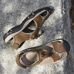 Men's Beach Sandals Round Toe Non-slip Casual Shoes