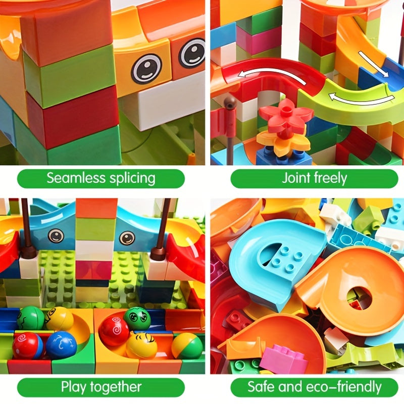 Marble Maze with Funnel Slide Blocks - Perfect Gift for Kids