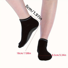 6 Pairs Women's Yoga Socks Non Slip Sports Socks With Extra Grips