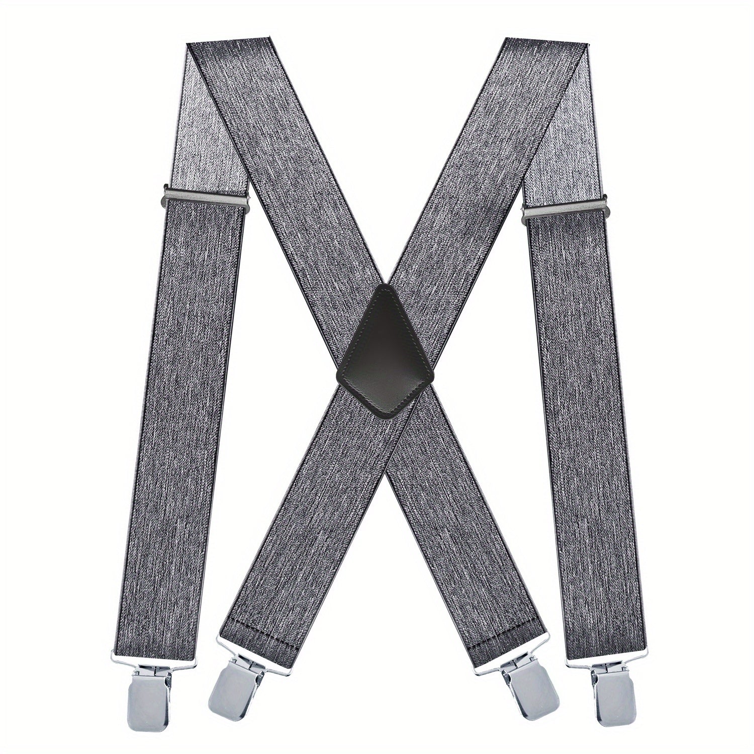 Men's Vintage Elastic Suspenders Braces X Shape Adjustable