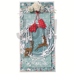 1pc Christmas Elk & Tree Metal Cutting Dies For Card Making DIY Scrapbooking