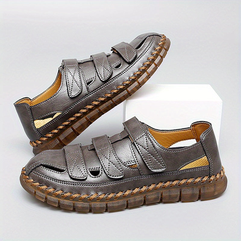 Men's Hook and Loop Fastener Sandals for Hiking