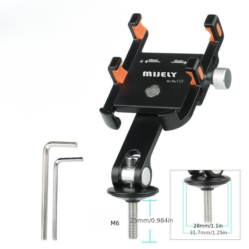 Aluminum Alloy Bike Phone Holder 360 Rotating Universal Rack