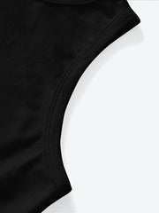 Y2K Sleeveless Crop Top Auntie Print Tank