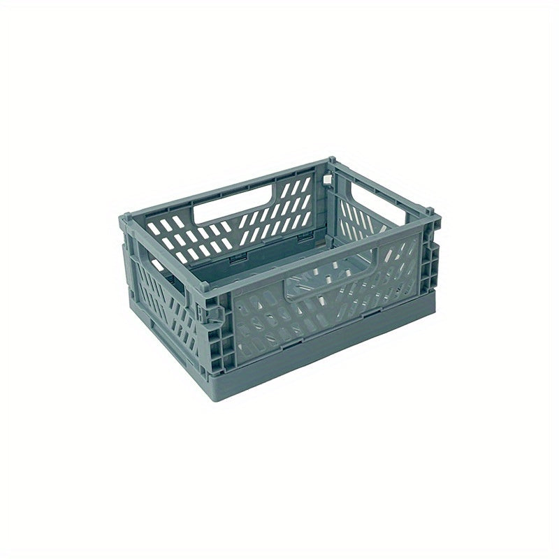 Desktop Folding Storage Basket Snack Stationery Finishing Storage Box