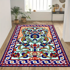 Large Prayer Rug Vintage Floral Non Slip Mat