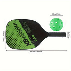 Wooden Pickleball Paddle Set 2 Rackets 4 Balls 1 Carrying Bag