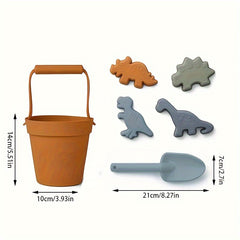 Dinosaur Silicone Beach Toys Set for Bath Play