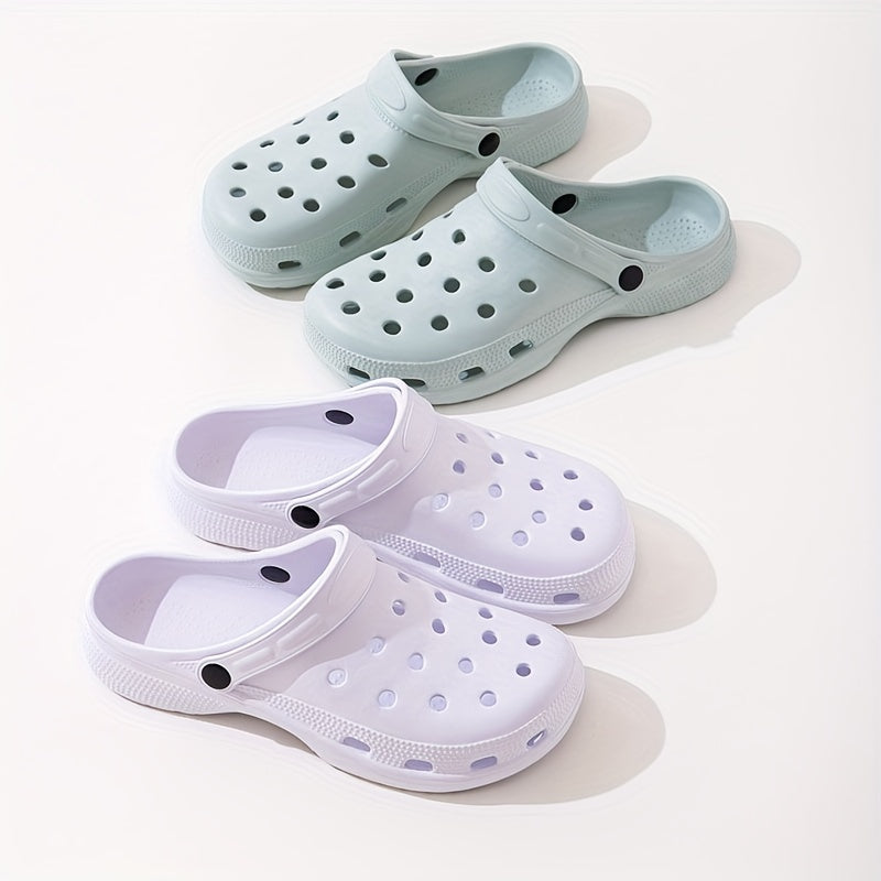 Unisex Lightweight Comfy Clogs Hollow Out Garden Shoes