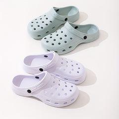 Unisex Lightweight Comfy Clogs Hollow Out Garden Shoes
