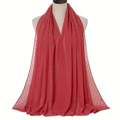 Solid Malaysia Bandana Shawl Soft Chiffon Scarf Sun Protective Headband Wrap