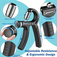 Adjustable Grip Strength Trainer 132lbs Forearm Hand Trainer