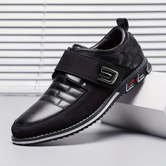 Men's PU Leather Hook And Loop Slip On Shoes Spring Summer