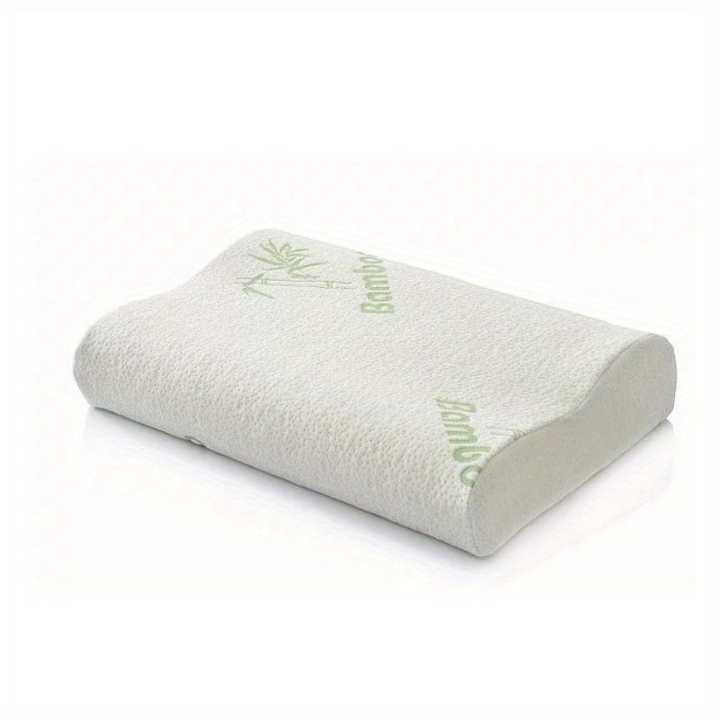Bamboo Pattern Memory Foam Neck Pillow for Sleeping