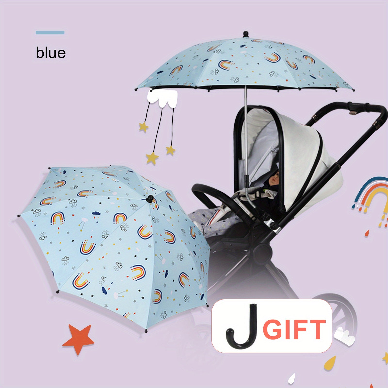 Adjustable Baby Stroller Sunshade for Safety & Comfort