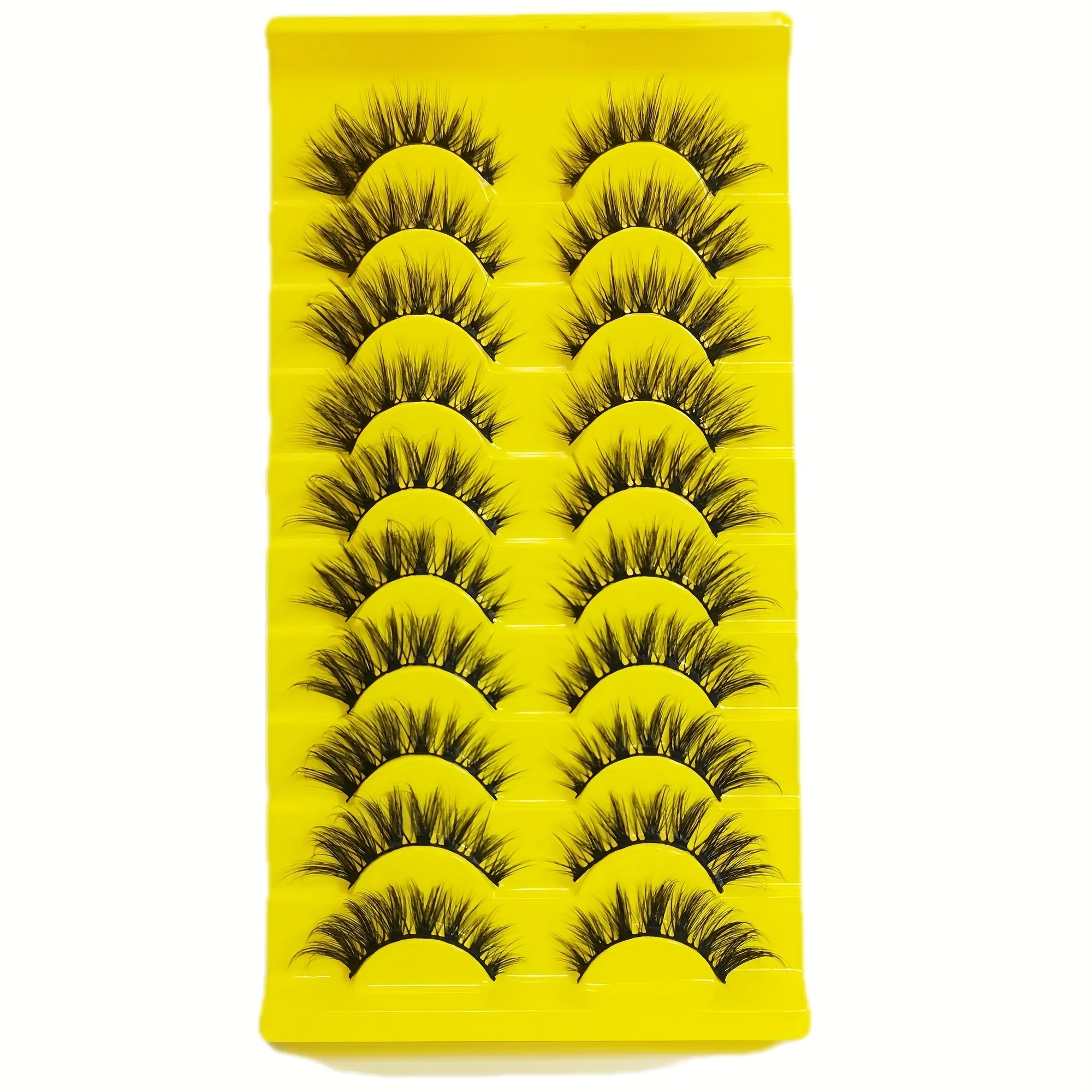 10 Pairs False Eyelashes Natural Fluffy Curling Thick Soft 3D113
