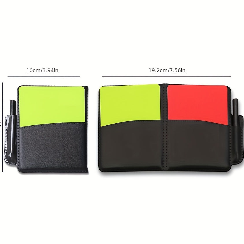Referee Card Set Red Yellow Card With Mark Pen Race Recording Paper