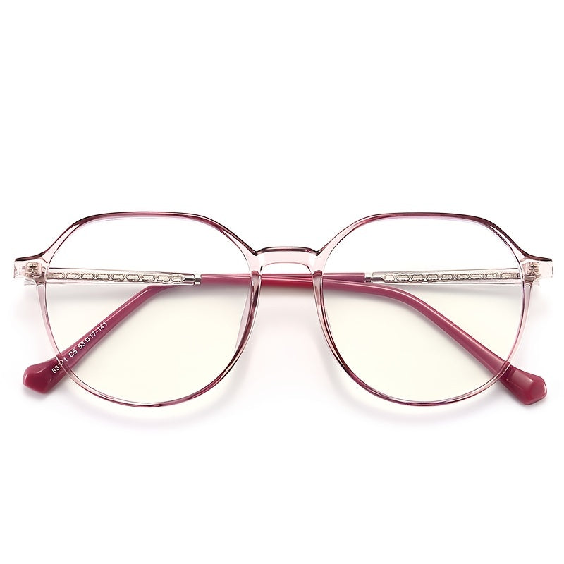 Round Frame Light Blocking Glasses for Women Unisex