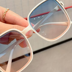 Men's Square Large Frame Sunglasses With Case