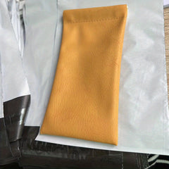 High PU Leather Glasses Case With Belt Waterproof Soft Eyeglass Case