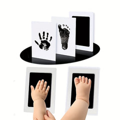 DIY Hand/Footprint Kit Ink Pads Photo Frame Handprint Baby Shower Gift Red