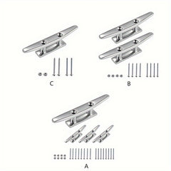 316 SS Mooring Dock Cleat Boat Deck Cleat Marine Yacht Hardware