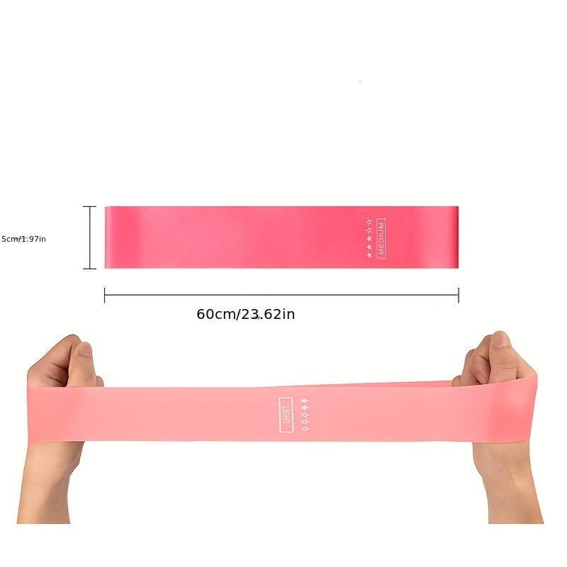 5pcs Yoga Elastic Resistance Band Set - Fitness Stretch Tension Band