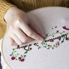 3pcs Large Bamboo Embroidery Hoop Set 8, 10, 12 - Adjustable Cross Stitch Hoops