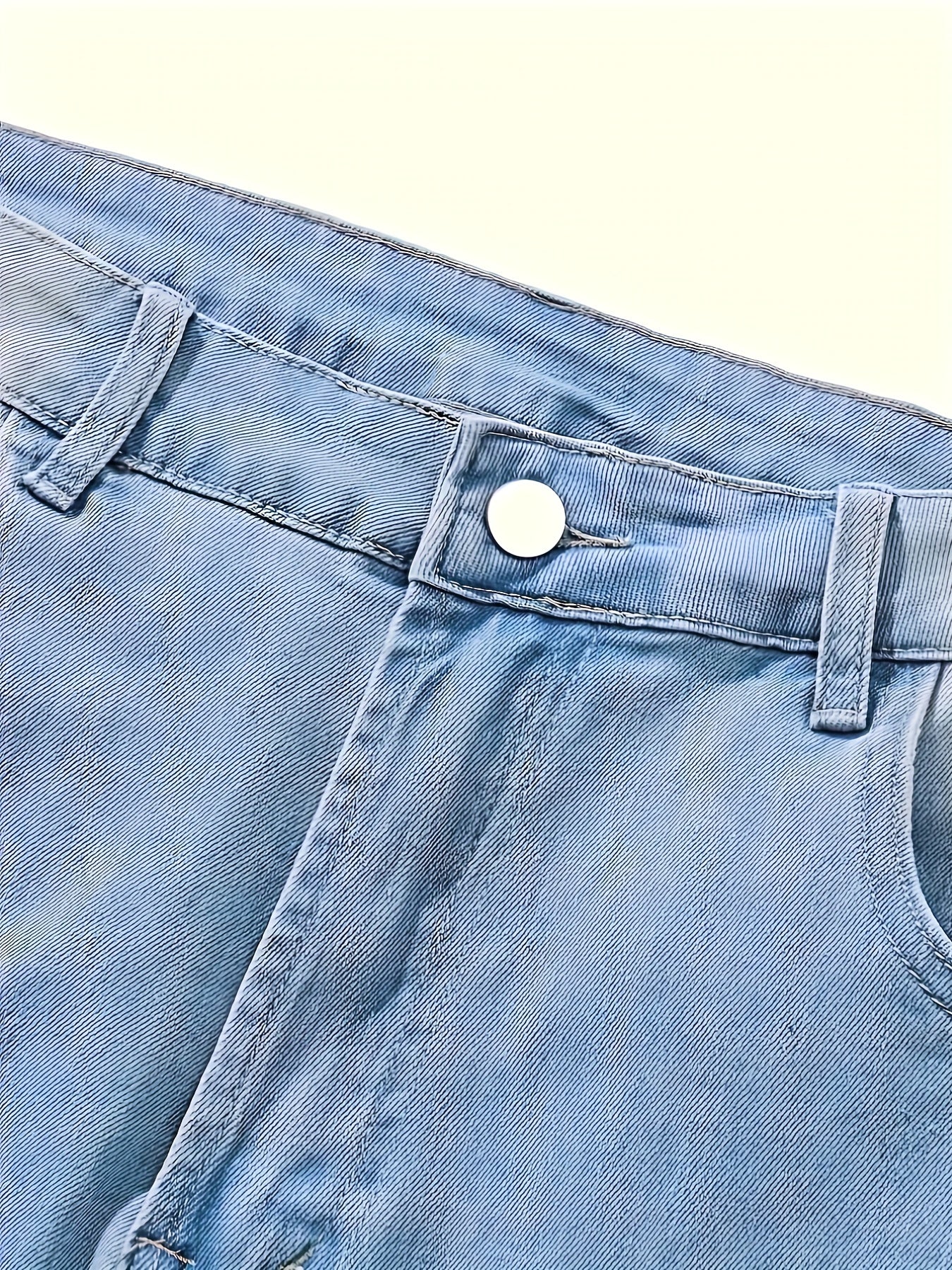 Men's Slim Fit Jeans Distressed Stretch Denim Pants