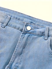 Men's Slim Fit Jeans Distressed Stretch Denim Pants