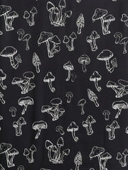 Men's Mushroom Pattern Button Up Short Sleeve Shirt