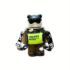 Large Capacity Bear Plastic Cup with Straw