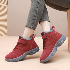 Waterproof Snow Boots Lace Up Winter Hiking Shoes