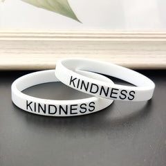 2pcs Silicone Bracelet Inspirational Rubber Wristband Student Jewelry