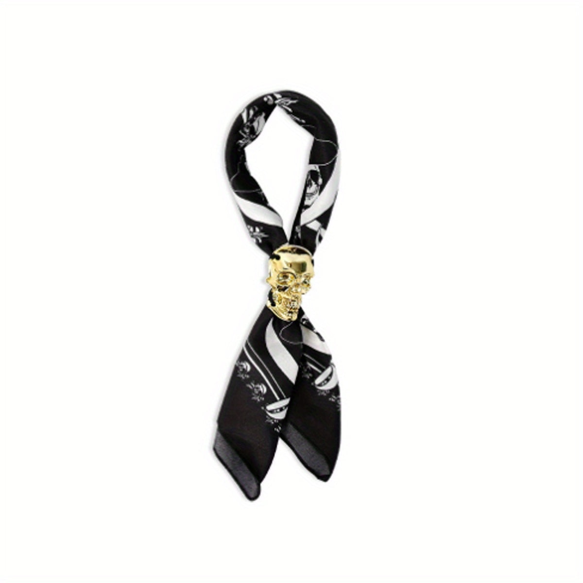 Halloween Bow Tie Golden Skull Head Buckle Tie Boys