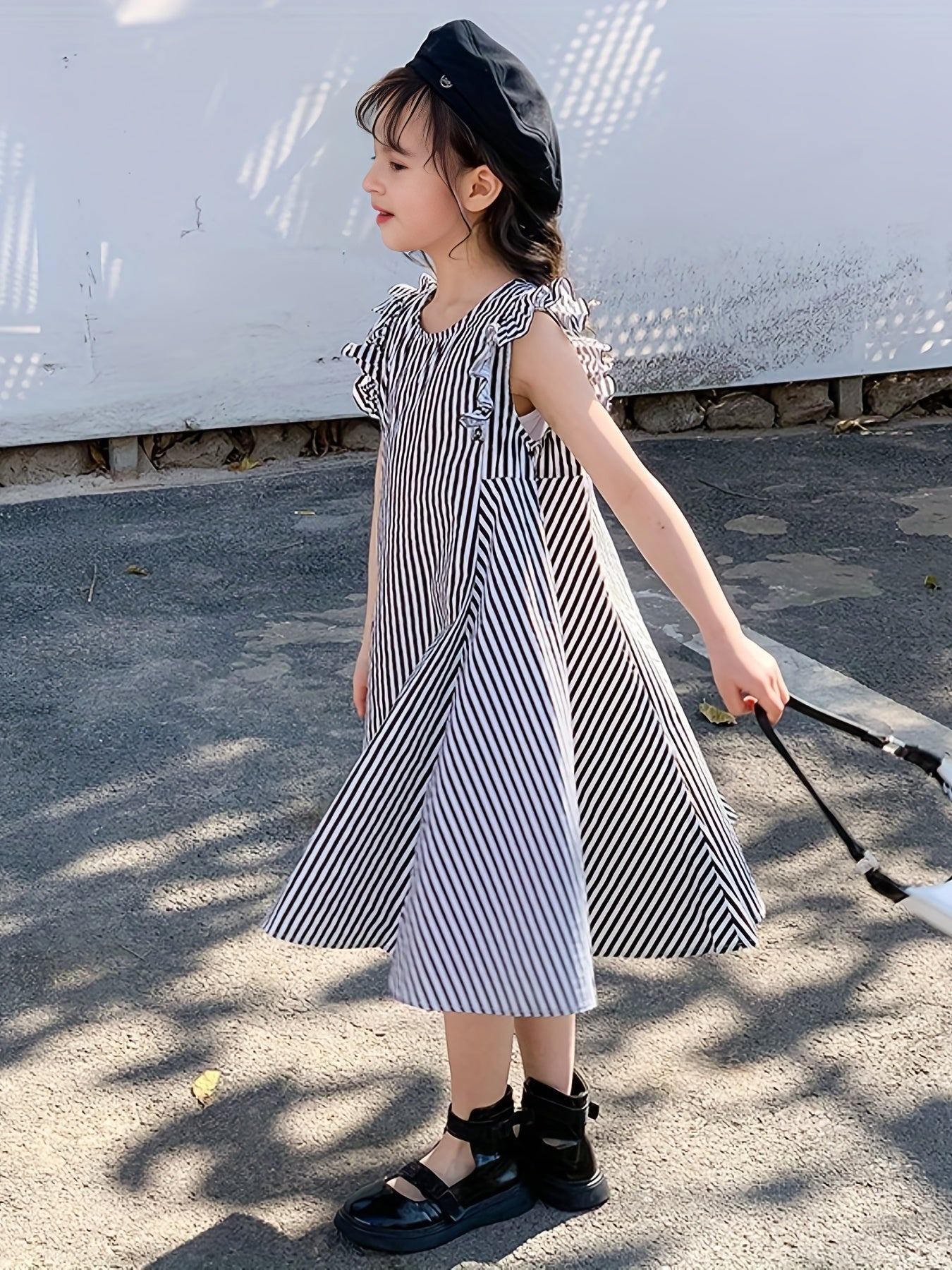 Stylish Striped One Piece Dress for Girls - Perfect for Parties & Summer Fun